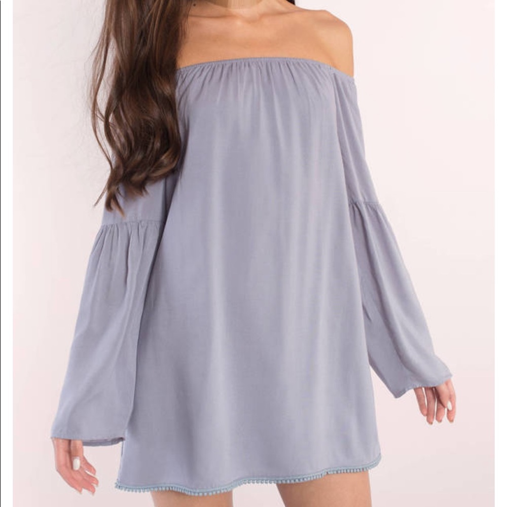 Tobi CINDY BLUE SHIFT DRESS